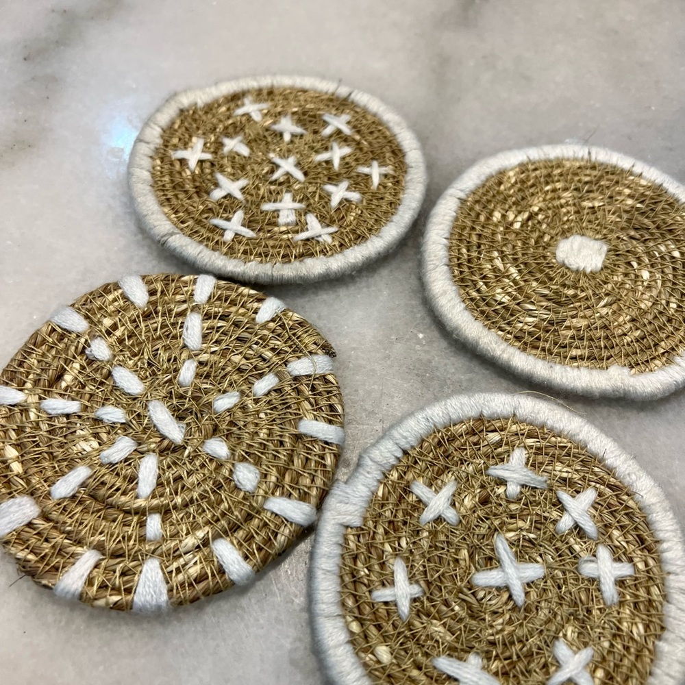 Woven Seagrass Coasters